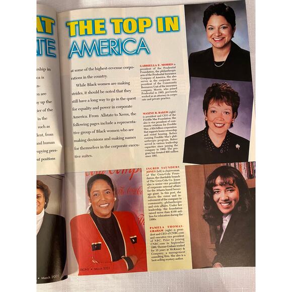 Ebony Magazine, March 2001. Annual Women's Issue, Marion Jones interview, EUC - Picture 7 of 16